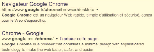 Police baveuse dans Chrome